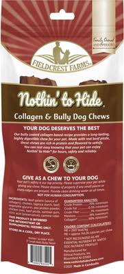 Nothin' To Hide Small Roll 5-inch Bully Flavor Dog Chews, 2 count