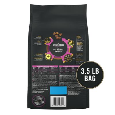 Alimento seco para gatos mayores con piel y estómago sensibles, fórmula de salmón y arroz, bolsa de 3.5 lb