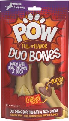 Pow Duo Bones Dog Treats, 2 count