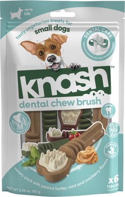 Knash Brush Dental Dog Chews, 6 count