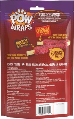 Pow Meaty Wraps Duck Flavor Dog Treats, 12 count