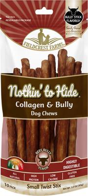 Nothin' To Hide Small Twist Stix Bacon Flavor Dog Chews, 10 count