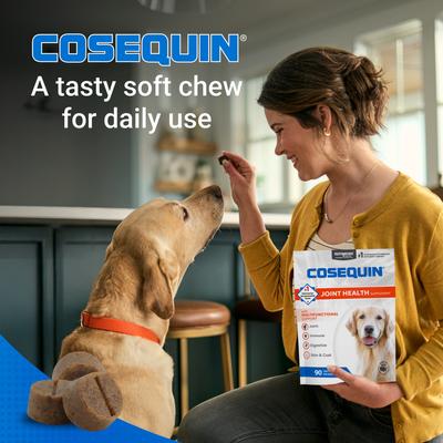 Cosequin Joint Health with Multifunctional Support Soft Chews Supplement for Dogs, 90 count