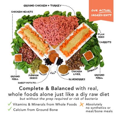 6-Pack Sample Bundle Freeze-Dried Dog Food, 6-oz