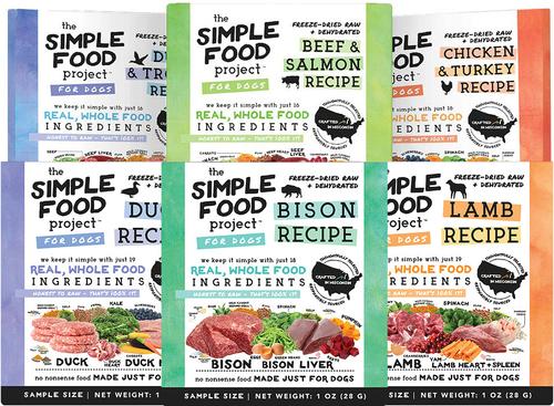 6-Pack Sample Bundle Freeze-Dried Dog Food, 6-oz