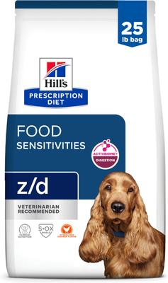 Bundle: Hill's Prescription Diet z/d Original Skin/Food Sensitivities Dry Food + Hypo-Treats Dog Treats