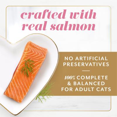 Gems Mousse Salmon & a Halo of Savory Gravy Pate Wet Cat Food, 2-oz tray, 16 count