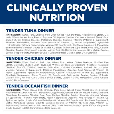 Adult Tender Dinner Variety Pack Wet Cat Food, 5.5-oz can, case of 12