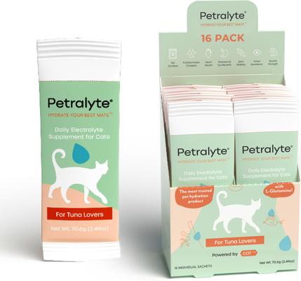 Tuna Flavored Electrolyte & Joint Supplement for Cats, 16 count