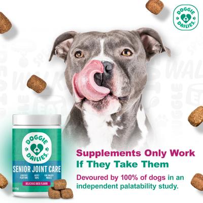 Advanced Smoked Duck Flavored Soft Chew Hip & Joint Supplement for Senior Dogs, 120 count