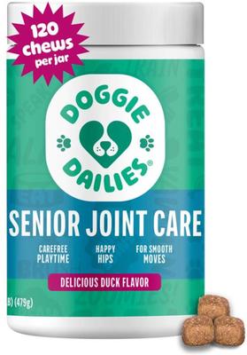 Advanced Smoked Duck Flavored Soft Chew Hip & Joint Supplement for Senior Dogs, 120 count