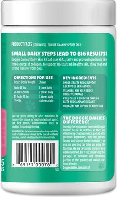 Salmon Flavored Skin & Coat Dog Supplements, 225 count
