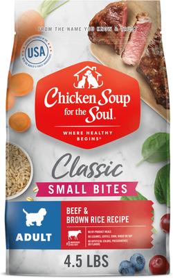 Small Bites Adult Chicken, Turkey & Brown Rice Recipe Dog Food, 4.5-lb bag