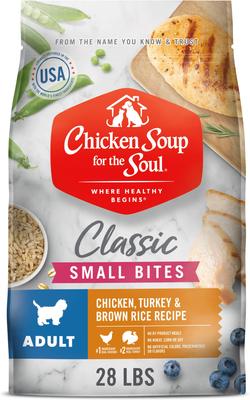 Small Bites Adult Chicken, Turkey & Brown Rice Recipe Dog Food, 4.5-lb bag