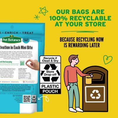 Training Rewards Soft & Chewy Puppy Peanut Butter Dog Treats, Mini, 4-oz bag