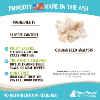 Freeze-Dried Chicken Breast Dog & Cat Treats, 4-oz