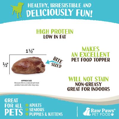 Freeze-Dried Chicken Hearts for Dogs & Cats, 4-oz Whole