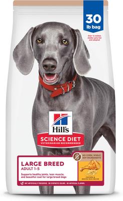 Adult 1-5 Large Breed Chicken & Brown Rice Recipe No Corn, Wheat or Soy Dry Dog Food, 30-lb bag