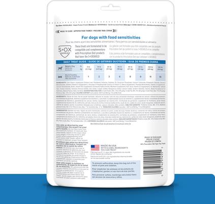 Bundle: Hill's Prescription Diet z/d Original Skin/Food Sensitivities Dry Food + Hypo-Treats Dog Treats
