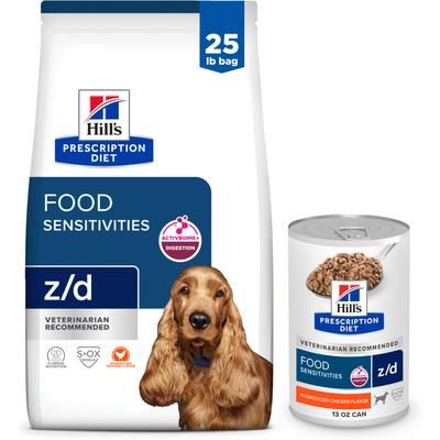 Paquete: alimento seco y enlatado para perros Hill's Prescription Diet z/d Original Skin/Food Sensitivities