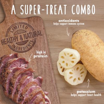 Gourmet Homestyle Lotus Root Crunch'ems Duck 'N Veggie Flavor Dog Treats, 10 count