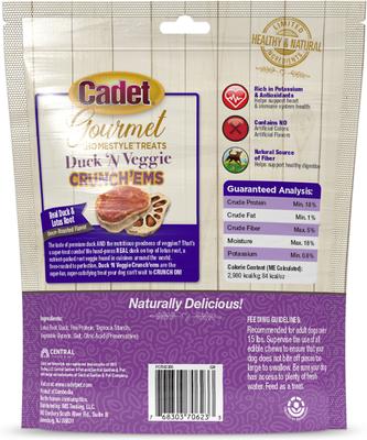 Gourmet Homestyle Lotus Root Crunch'ems Duck 'N Veggie Flavor Dog Treats, 10 count