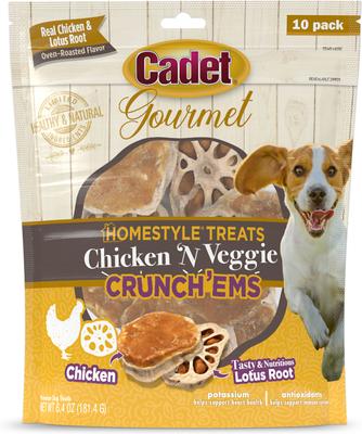 Gourmet Homestyle Lotus Root Crunch'ems Duck 'N Veggie Flavor Dog Treats, 10 count