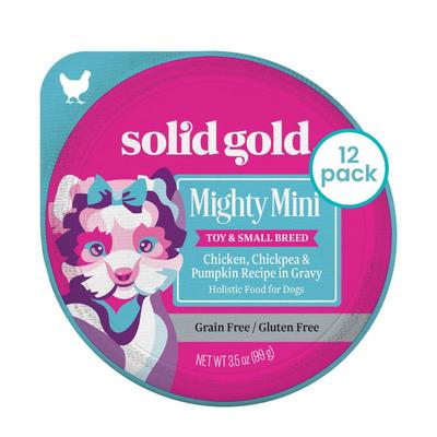 Mighty Mini Lamb, Sweet Potato & Cranberry Toy & Small Breed Recipe Grain-Free Dog Food Tray, case of 12