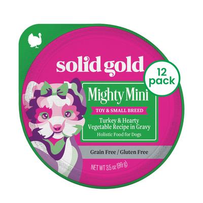 Mighty Mini Lamb, Sweet Potato & Cranberry Toy & Small Breed Recipe Grain-Free Dog Food Tray, case of 12