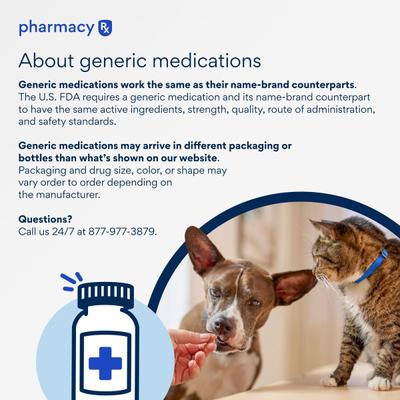 Comprimidos genéricos para perros y gatos, 4 mg, 30 comprimidos