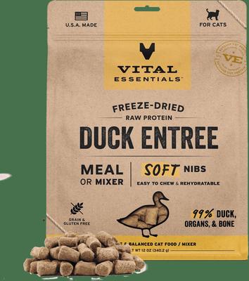 Freeze-Dried Raw Beef & Chicken Entree & Mixer Soft Nibs Cat Food, 12-oz bag