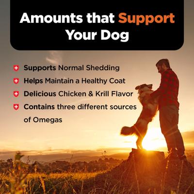 Skin & Coat Peanut Butter Flavor Biscuits Supplement for Dogs, 16-oz bag