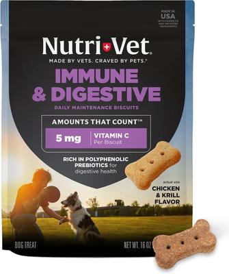 Immune & Digestive Health Chicken Flavor Supplement for Dogs, 16-oz jar