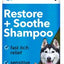 Champú Restore Soothe con aroma a lavanda para aliviar la picazón y las alergias en perros y gatos, botella de 355 ml
