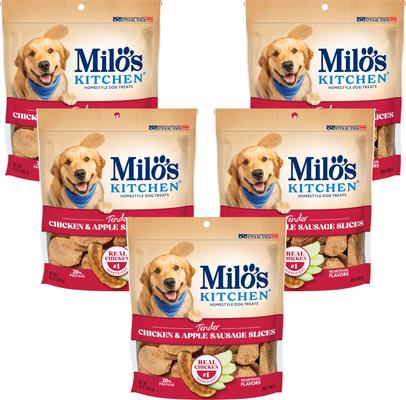 Chicken & Apple Sausage Slices Dog Treats, 18-oz bag
