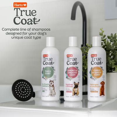 True Coat Short & Smooth Soothes & Shines with Oat Milk, Coconut Oil & Vitamin E Dog Shampoo, 16-fl oz bottle