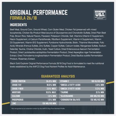 Explorer Original Performance 26/18 Dry Dog Food, 50-lb bag