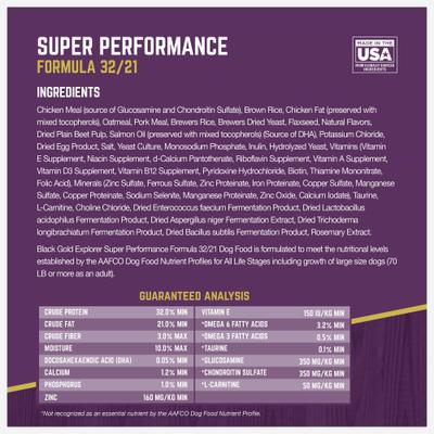 Explorer Super Performance Formula 32/21 Dry Dog Food, 40-lb bag