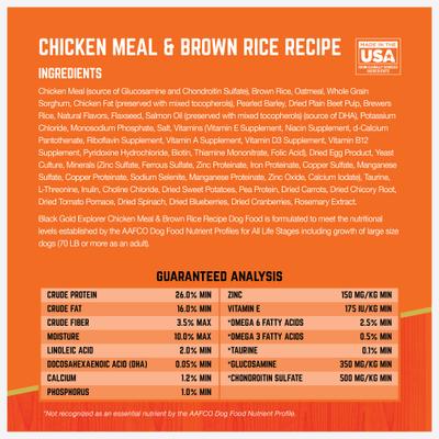Explorer Chicken Meal & Brown Rice Formula Dry Dog Food, 40-lb bag