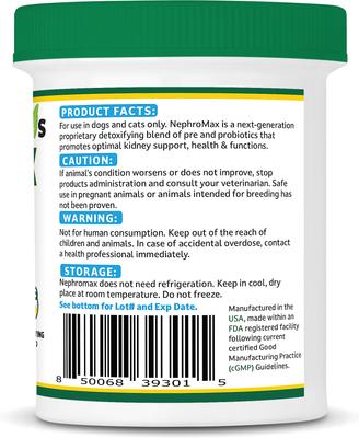 Synbiotic Capsules Kidney Support Supplement for Dogs & Cats, 120 count