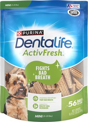 ActivFresh Daily Oral Care Mini Dental Dog Treats, 90 count