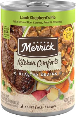 Comida húmeda para perros Kitchen Comforts Lamb & Rice, lata de 12.7 oz, caja de 12