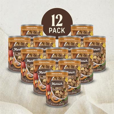 Grain-Free Wet Dog Food Wilderness Blend, 12.7-oz can, case of 12