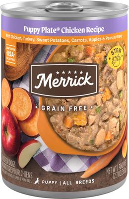 Grain-Free Wet Puppy Food Puppy Plate Beef Recipe, 12.7-oz can, case of 12
