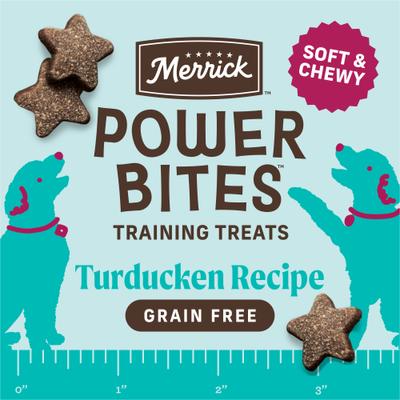 Power Bites Turducken Recipe Grain-Free Soft & Chewy Dog Treats, 6-oz bag