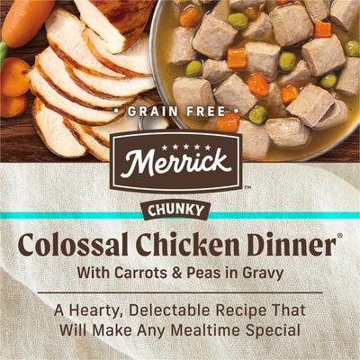 Chunky Grain-Free Wet Dog Food Colossal Chicken Dinner, 12.7-oz can, case of 12