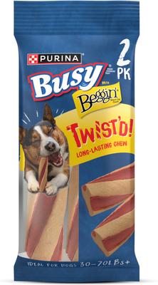 with Beggin' Twist'd! Long-Lasting Small/Medium Dog Treats, 6 count