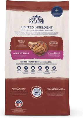 Limited Ingredient Beef & Brown Rice Small Breed Recipe Dry Dog Food, 12-lb bag
