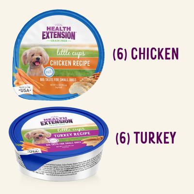 Little Cups Chicken & Turkey Recipe Variety Pack Small Breed Grain-Free Wet Puppy Food, 3.5-oz can, case of 12