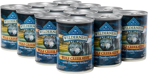 Wilderness Wolf Creek Stew Chunky Chicken Stew Grain-Free Adult Canned Dog Food, 12.5-oz, case of 12